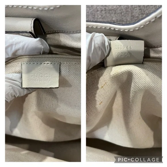 Authentic Gucci GG Guccissima Sukey Medium - Ivory - Picture 9 of 16